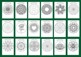 Wiosna – kolorowanka – MANDALA – biblioteka – świetlica – gazetka – mandale – kolorowanki - 52 szt.