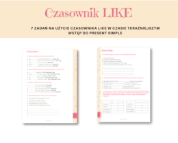 Czasownik Like , odmiana, zdania twierdzące, pytania, przeczenia - wprowadzenie do czasu Present Simple
