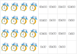 zegary - notatka + gra "Czarny Piotruś" kl. 4