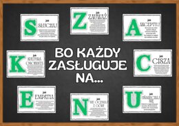 SZACUNEK - zestaw materiałów edukacyjnych (gazetka + scenariusz)
