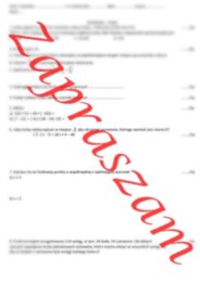 Kartkówka / powtórzenie wiadomości liczby