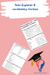 Teen Explorer 8 – Unit 1 – vocabulary revision