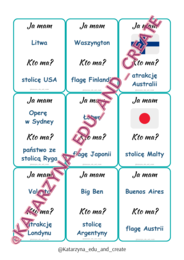 Ja mam ... Kto ma? część 1 - państwa, stolice, flagi, atrakcje