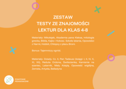 Wielki box lekturowy - zadania testowe dla klas 4-8