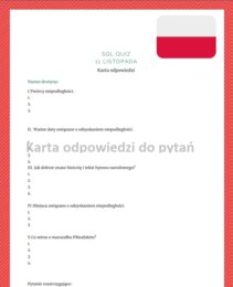 Sql Quiz na 11 listopada