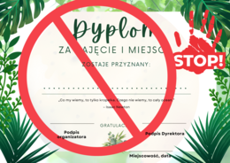 Dyplomy - 3 sztuki - 1, 2 i 3 miejsce