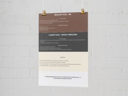 Plakat o segregacji śmieci i recyklingu