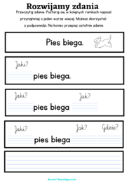 Rozwijamy zdania