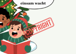 Gazetka w języku niemieckim „Frohe Weihnachten"| Nowoczesna i edukacyjna dekoracja idealna do klasy/biblioteki/korytarza| Główna grafika w formie plakatu 4 x A 4| Kod QR do kolędy " Stille Nacht"