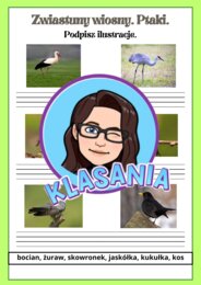 Wiosna- karty pracy klasa 1 (dodatkowe)