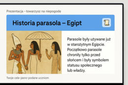 Prezentacja „Towarzysz na niepogodę"