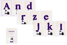 Andrzejki dyplom za udział w zabawach + girlanda
