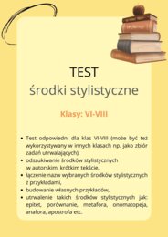 Test - środki stylistyczne