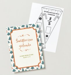 Ułamki niewłaściwe - ułamkowa girlanda świąteczna