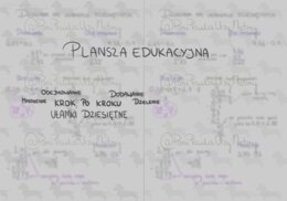 Plansza Edukacyjna z Jamnikami – Dodawanie, Odejmowanie, Mnożenie i Dzielenie Ułamków Dziesiętnych