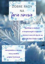 Ferie zimowe - gazetka