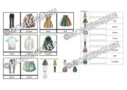 Zestaw kart obrazkowych: CLOTHES SET 1