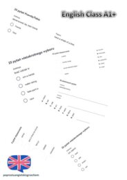 English Class A1+ – Unit 4 – testy