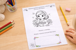 Róża je jagody – czytanie i kolorowanie [Karta pracy]