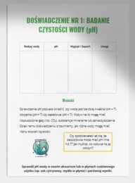 Zielone laboratorium. Doświadczenia związane z przyrodą. Badanie czystości wody. Hodowla roślin