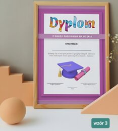 Dyplom z Okazji Pasowania na Ucznia