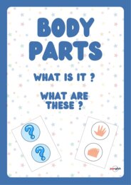 Body Parts. What is it? Kids Can1