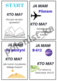 Ja mam... Kto ma... "Mały Książę" A. de Saint-Exupéry