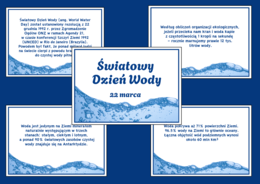 DZIEŃ WODY - Fakty o wodzie - ciekawostki – wiosna - gazetka – biblioteka – świetlica – 13 stron – wersja 2