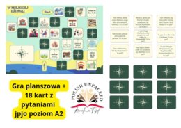 Gra planszowa "W miejskiej dżungli", słownictwo związane z miastem, język polski jako obcy, poziom A2