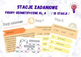 Stacje zadaniowe – FIGURY GEOMETRYCZNE klasa 4
