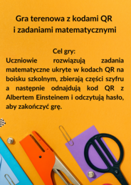 Matematyczna gra terenowa z kodami QR