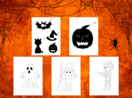 Halloweenowe wycinanki