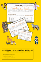 Genetyka - wprowadzenie – sketchnotka – wklejka | Biologia | klasa 8