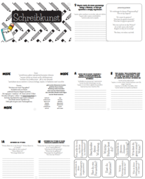 Wypowiedź pisemna w j. niemieckim - Schreibkunst: egzamin ósmoklasisty, matura, wypowiedź pisemna, wklejka do zeszytu,
