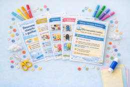 Deszczowe stworki z guzików