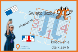 Klasa 6. Rozwiązywanie równań. Kodowanie. Święto liczby Pi. Dzień matematyki. Zastępstwo.