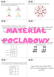 Łamigłówki różne. Klasa 4, klasa 5, klasa 6, klasa 7, klasa 8