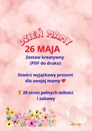 Dzień Mamy – zestaw kart pracy, laurka, dyplomy, wiersze, kupony, medale (20 stron PDF do druku)