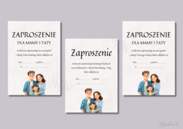 Zaproszenia na Dzień Mamy i Taty / Dzień Rodziny