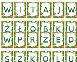 Witaj w żłobku, witaj w przedszkolu - napis girlanda