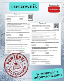 Rzeczownik - zadania przed egzaminem