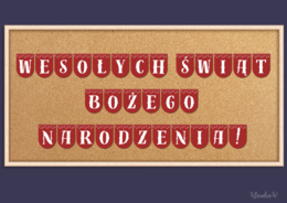 Girlanda „Wesołych Świąt Bożego Narodzenia!” – plik PDF do druku