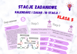 Stacje zadaniowe – KALENDARZ I ZEGAR klasa 5