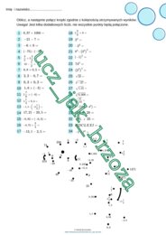 Połącz kropki w Dzień Kropki, Działania na liczbach.