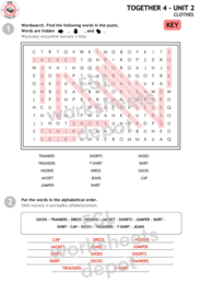 Together 4 Unit 2 - zestaw: Vocabulary + Grammar + Revision board game
