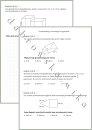 Graniastosłupy i ostrosłupy na egzaminie ósmoklasisty