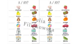 A an/ a i an/ Gra/ Zestaw zadań/ karta pracy/ zadania/ słownictwo/ Klasy 1-3/ SP 1-3/ Dzieci/ Gotowa lekcja