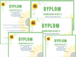 Dyplom na zakończenie roku