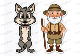 Czerwony Kapturek – bajka, kolorowanki i teatrzyk dla dzieci 🎭📖