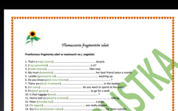 Tłumaczenie fragmentów zdań- mega powtórka- AŻ 100 zdań z kluczem!!!- egzamin ósmoklasisty/ matura